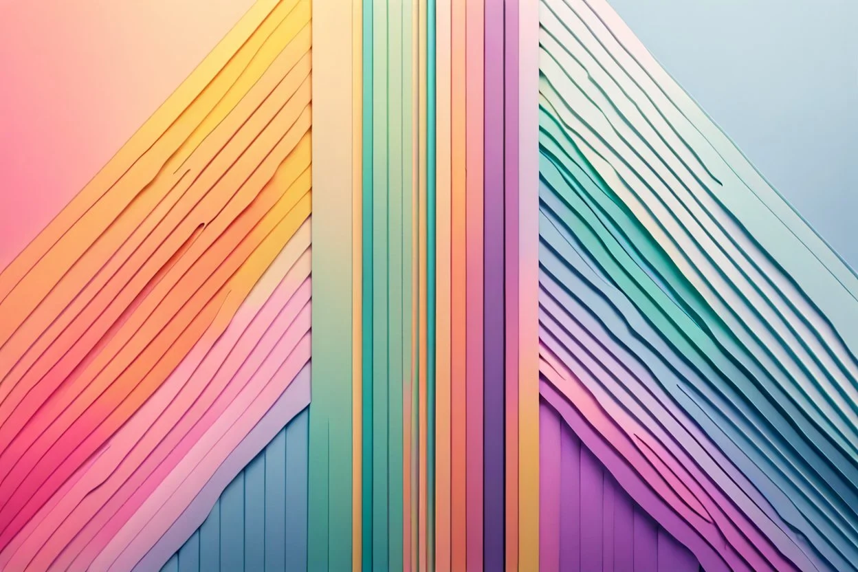 minimal clean thick vertical lines each line has different colour creating nice colour gradients representin modern summer