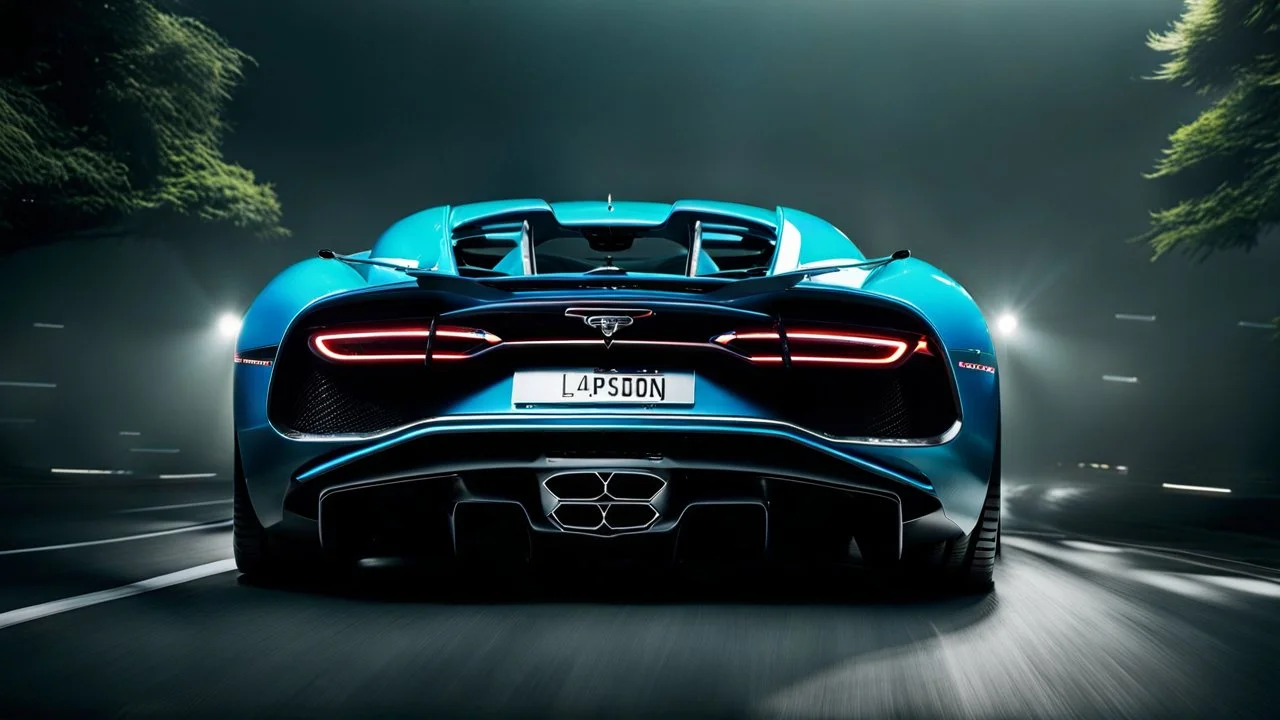 Bugatti Chiron And Lamborghini Veneno merged, desktop wallpaper, 4K, Cinematic, rear view