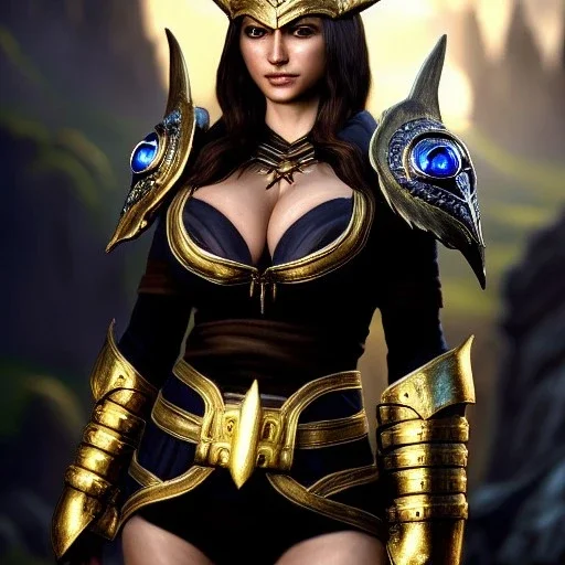 ultra detailed fullbody Portrait in oil on canvas of a beautiful busty woman with Skyrim Dragon priest mask and armor,extremely detailed digital painting, extremely detailed face,crystal clear Big eyes, mystical colors ,perfectly centered image, perfect composition,rim light, beautiful lighting, 8k, stunning scene,extremely sharp detail, finely tuned detail, ultra high definition raytracing, in the style of robert e howard and pablo oliveira and Ken Kelley and Ohrai Noriyoshi and Simon Bisley