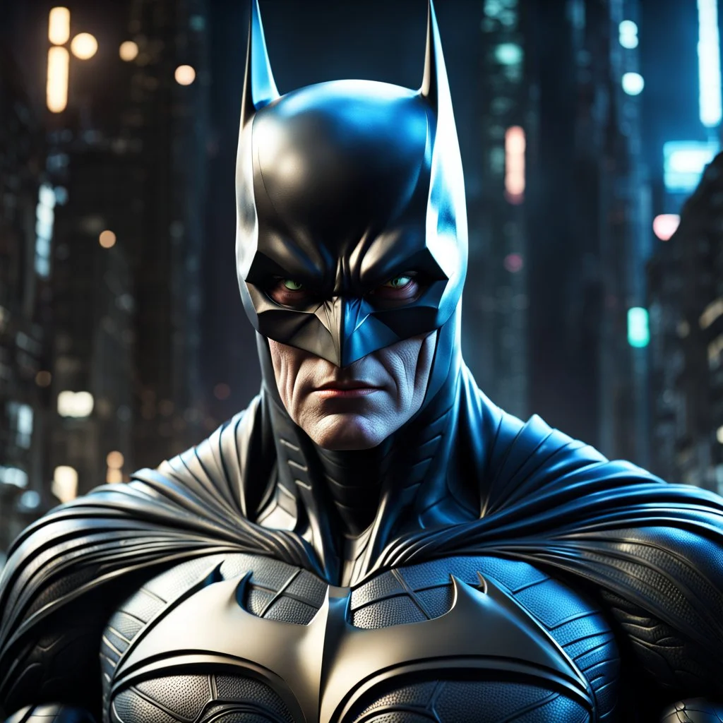 Batman alien ultra quality, hyper-detailed, maximalist, 8k