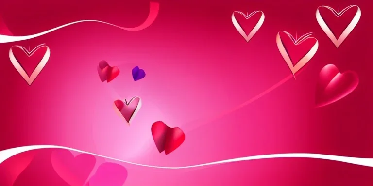 Vector Valentines day background banner - abstract vector panorama vector background vector art