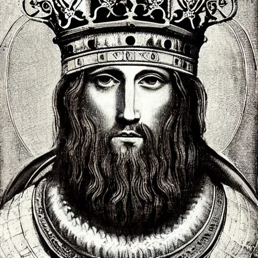 King Arthur portrait by Da Vinci