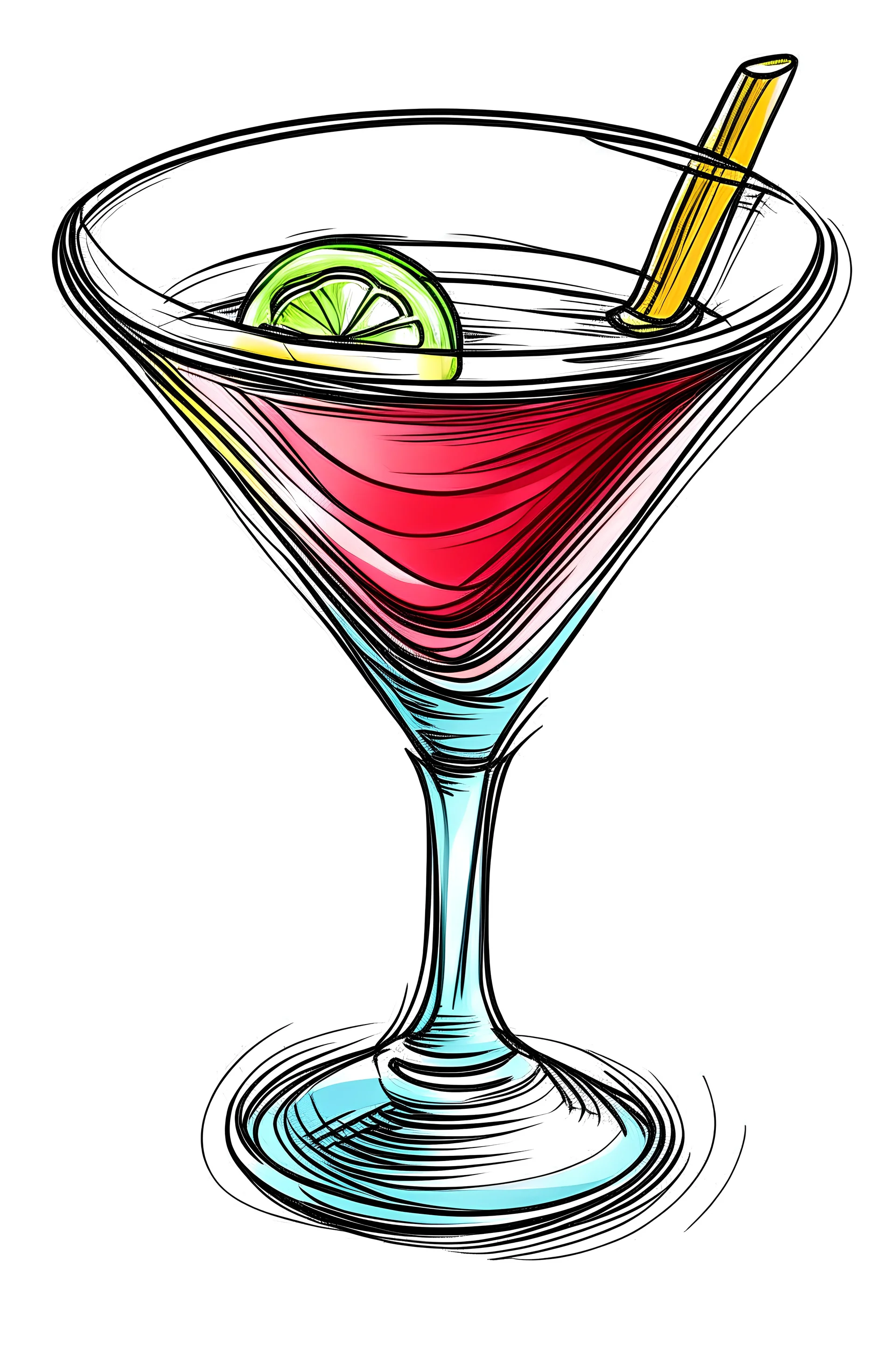 doodle of a cocktail