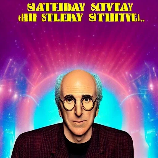 Larry David in a Saturday Night Fever dream movie poster