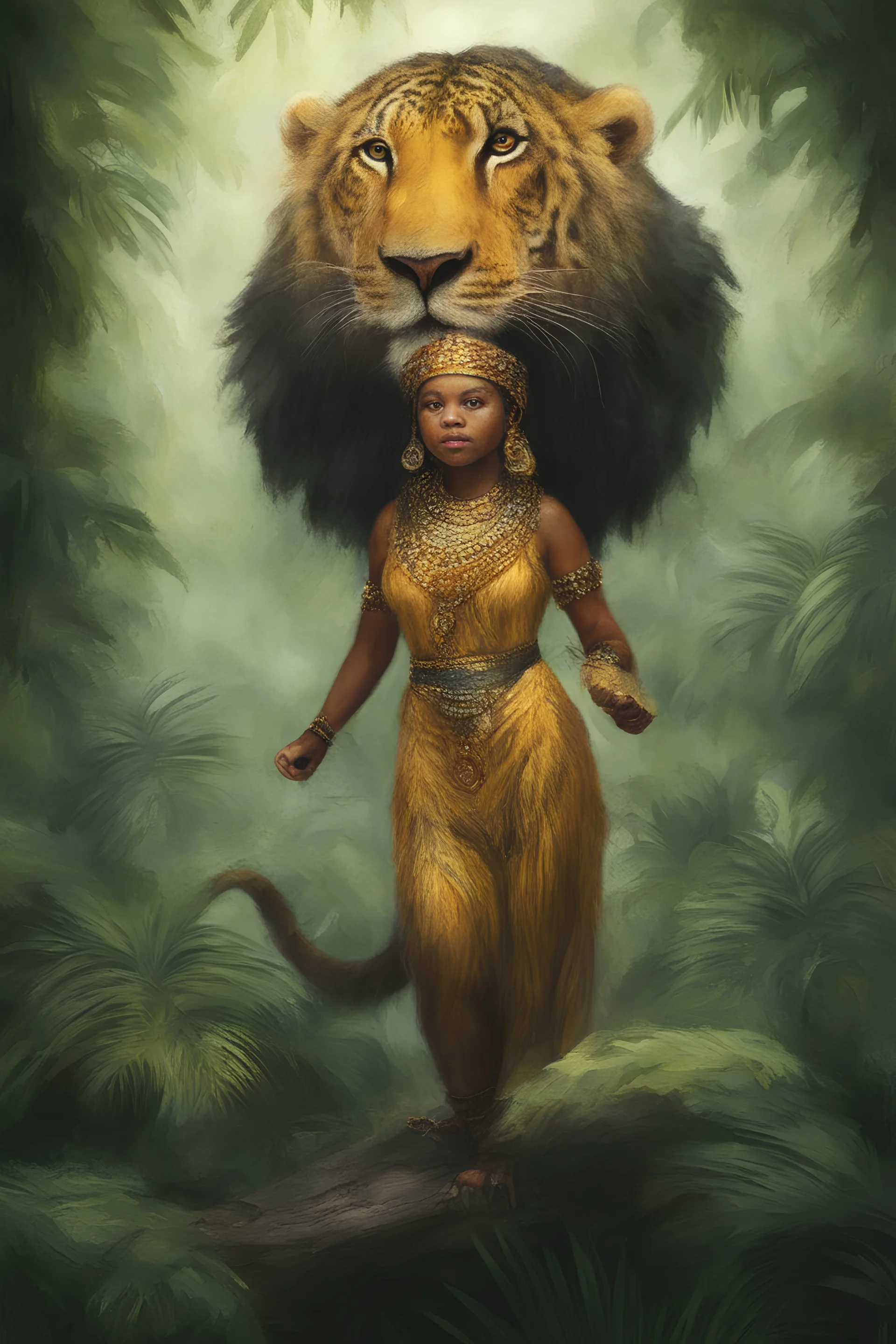 Babette, Queen of the Jungle - Digital painting