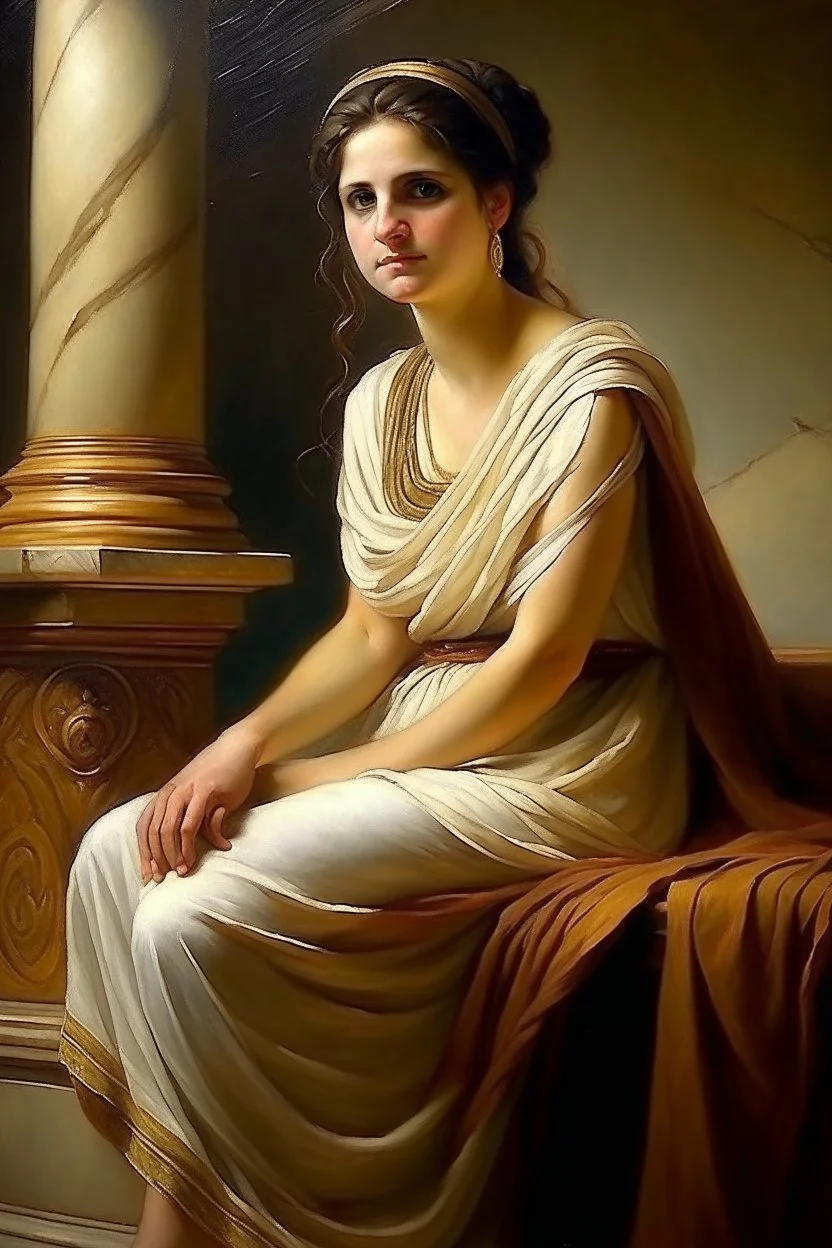 greek woman painting neoclassism traditional