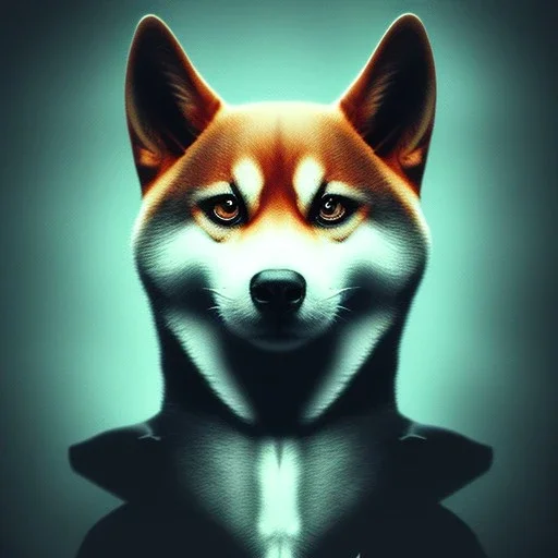 shiba inu ghost spooky creepy dark