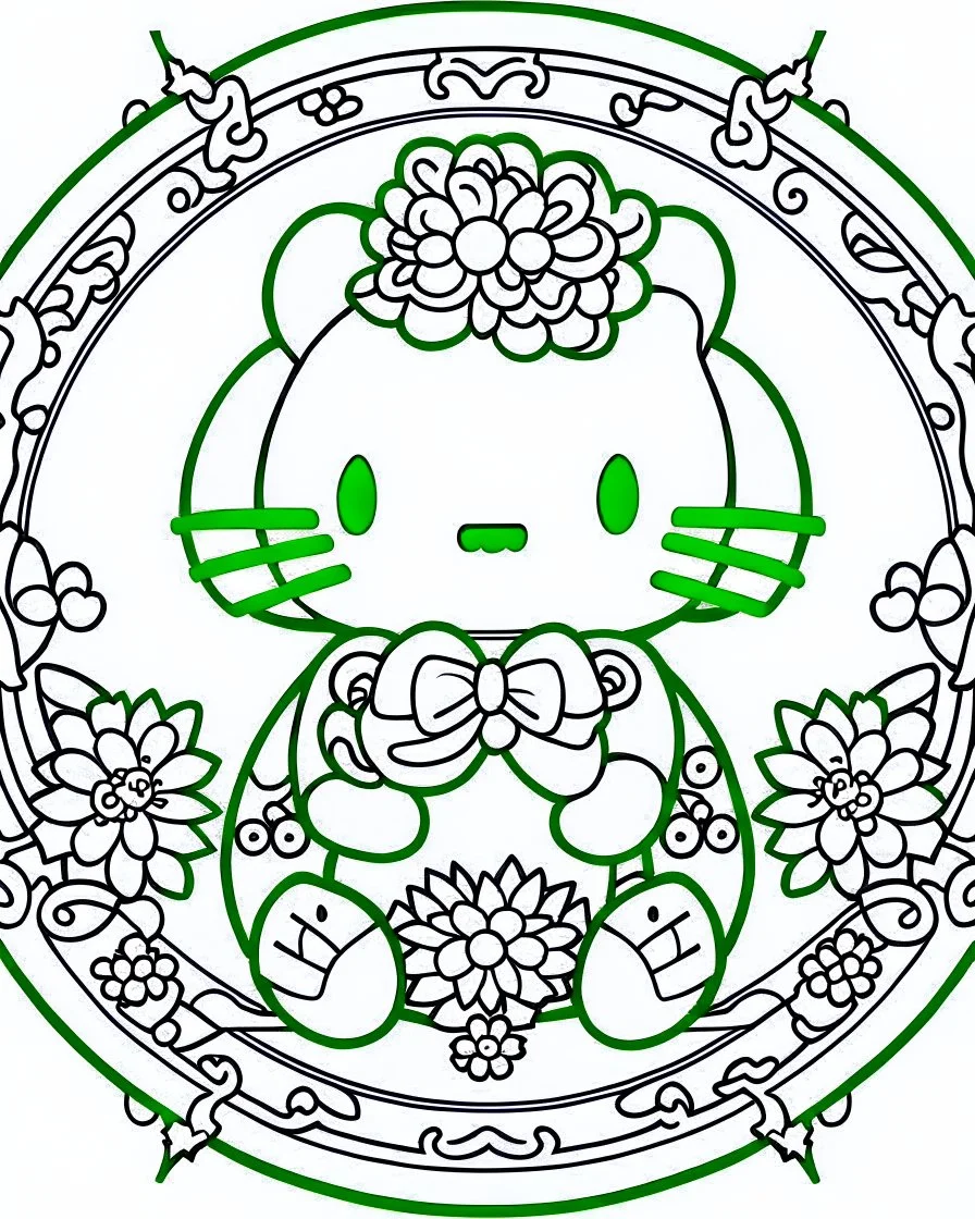 Hello Kitty coloring page