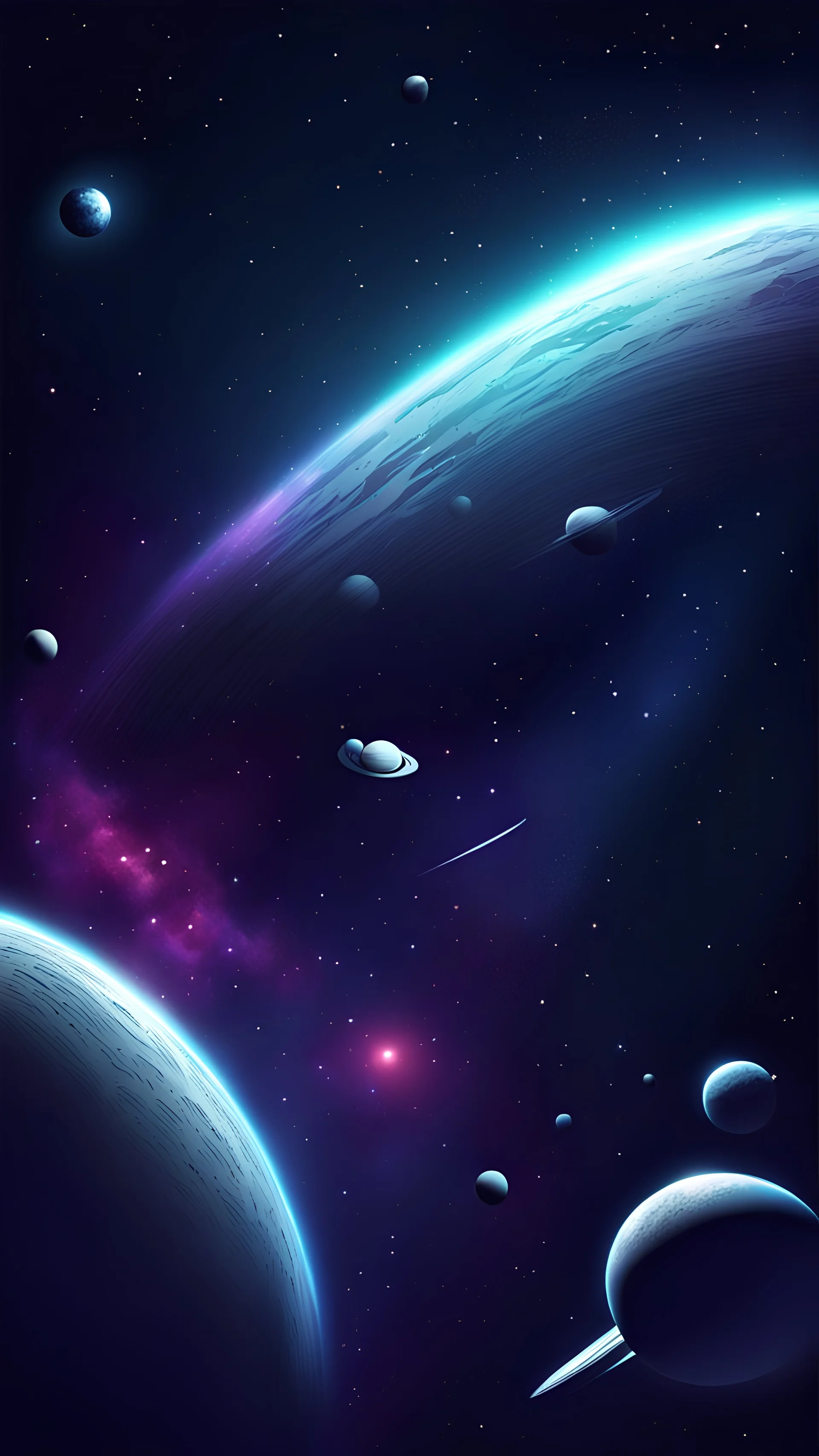 space background stylized. retrow