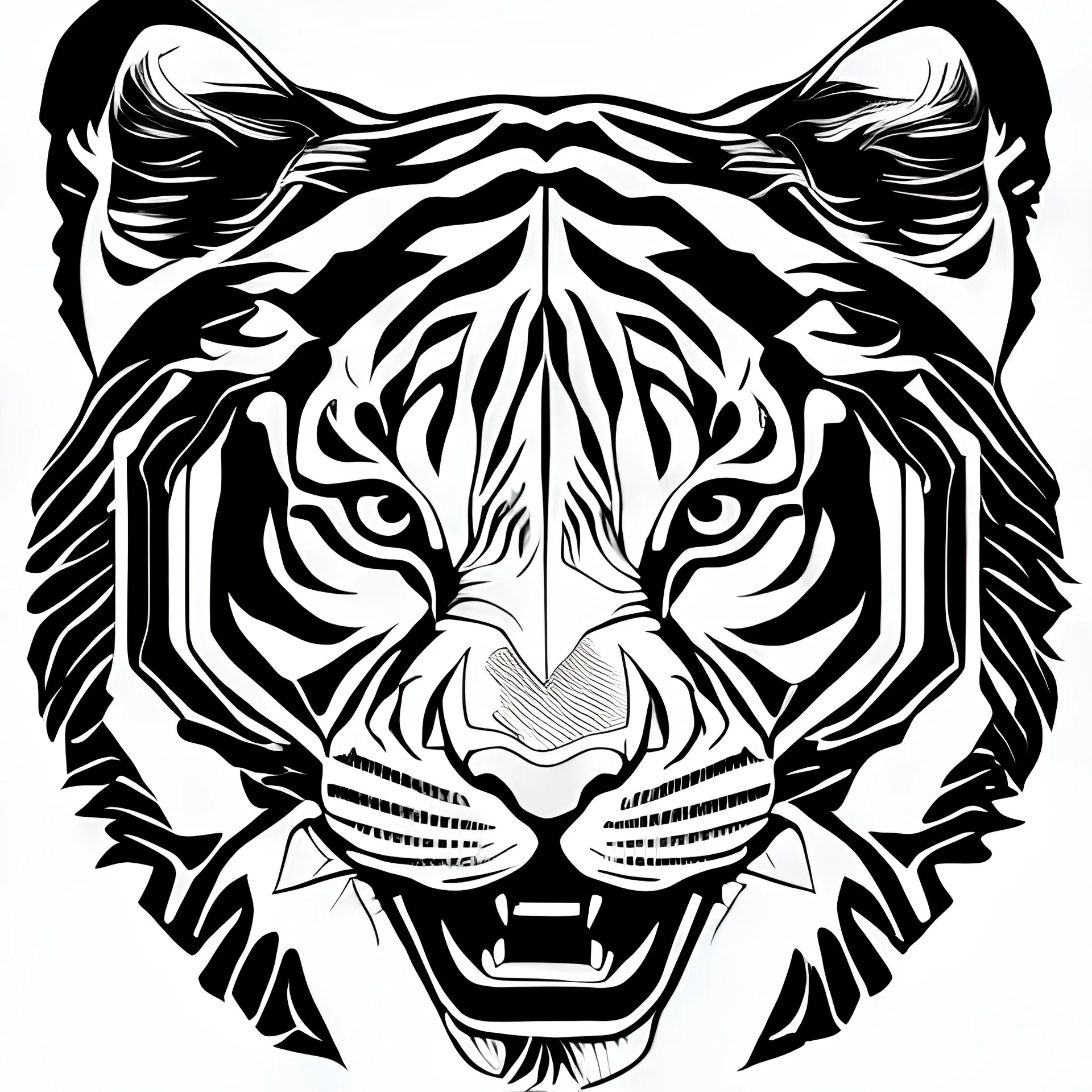 clean line art, realistic, cute baby white color tiger, minimalistic, minimal black line art, unique coloring sheet, outlined, outline, crisp, crisp lines, crisp clear lines, line art, unique, 8k, amazing, realistic, masterpiece, no colors, no dark color, no black color, avoid thick black, minimalistic line edges, white back ground color,