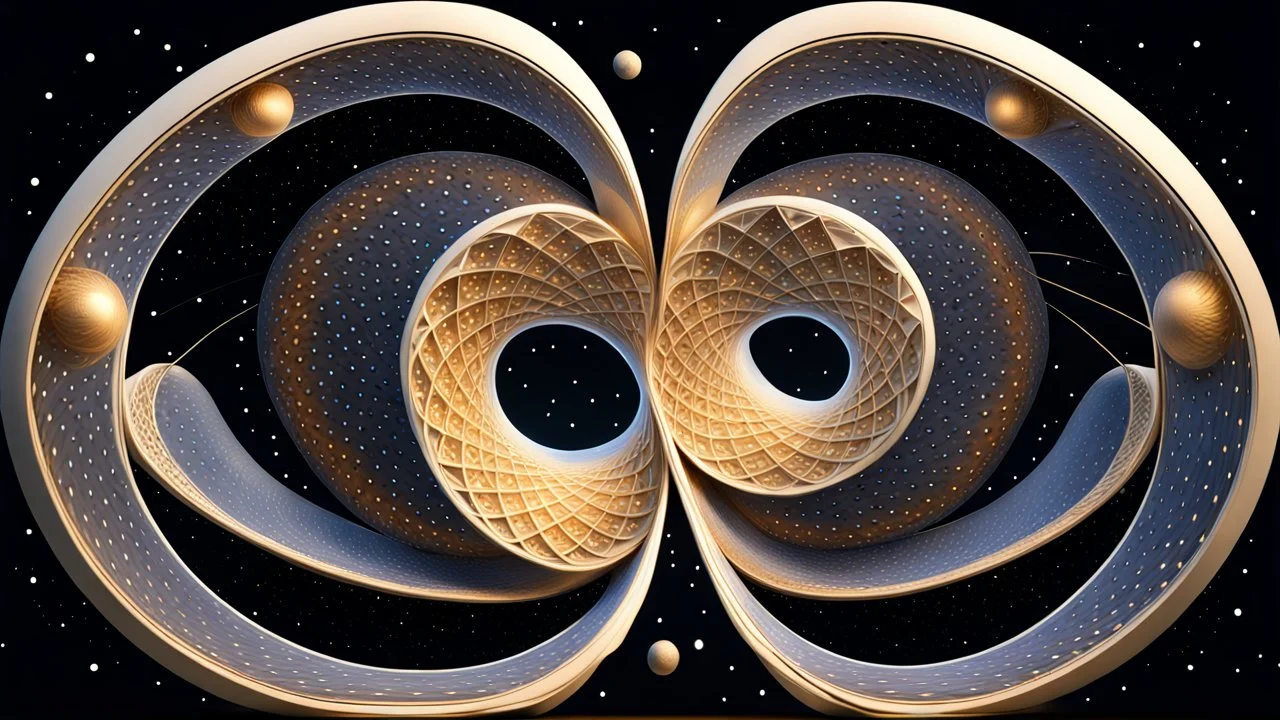 hyperreal complex geometry hyperboloid multiverse galaxy gigantic Möbius strip quantum infinite recursive golden ratio fractal supradimensional extrasolar system