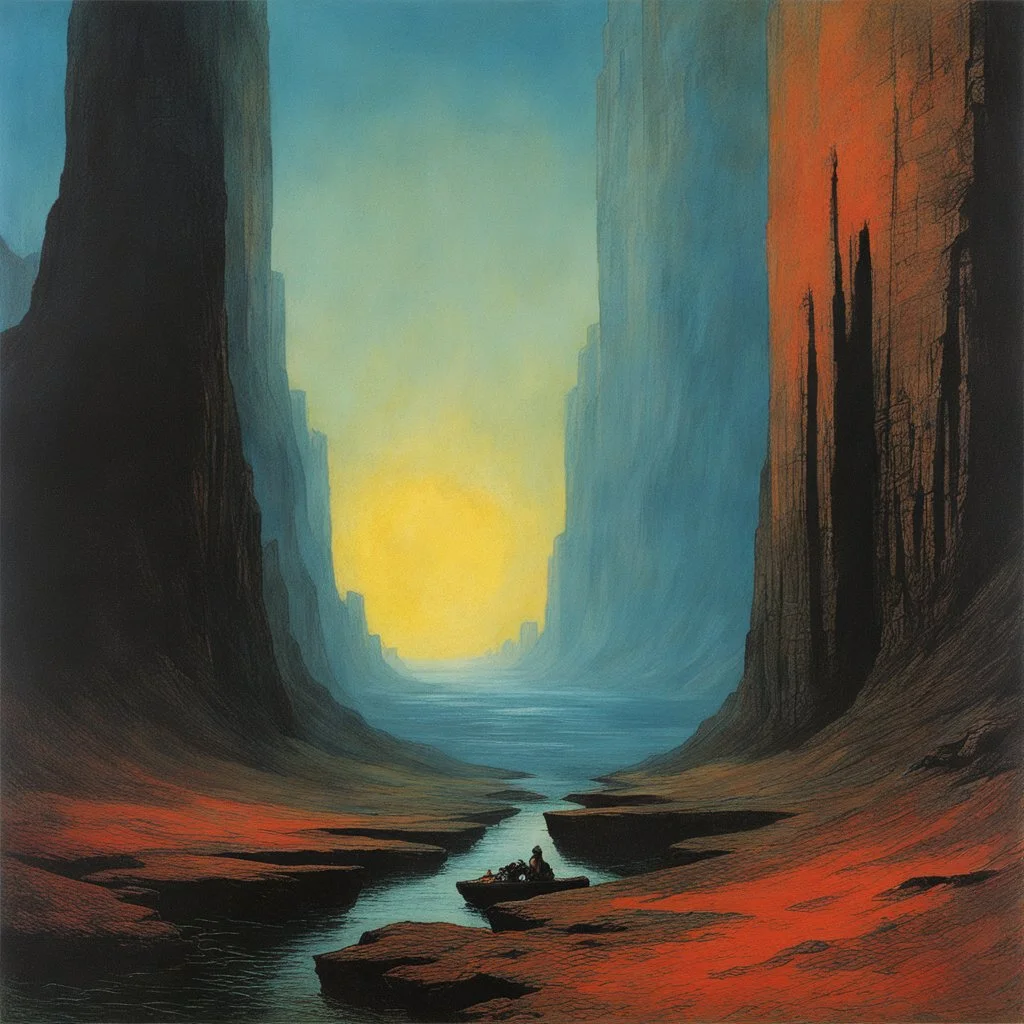 art by Zdzisław Beksiński for Jason and the Argonauts (1963)