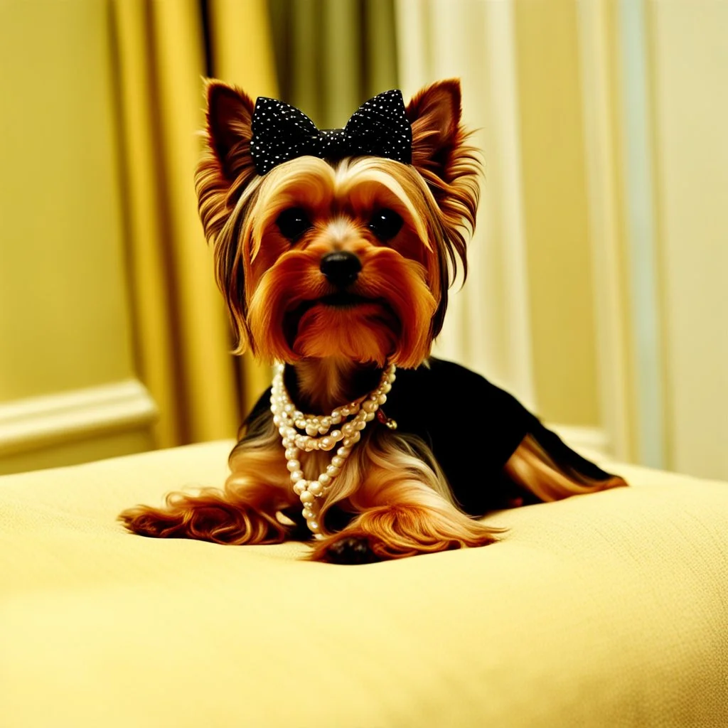 A female Yorkshire Terrier named Coco Chanel Mademoiselle.