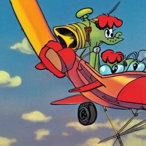 Dastardly and Muttley in their Flying Machines by Dr Seuss