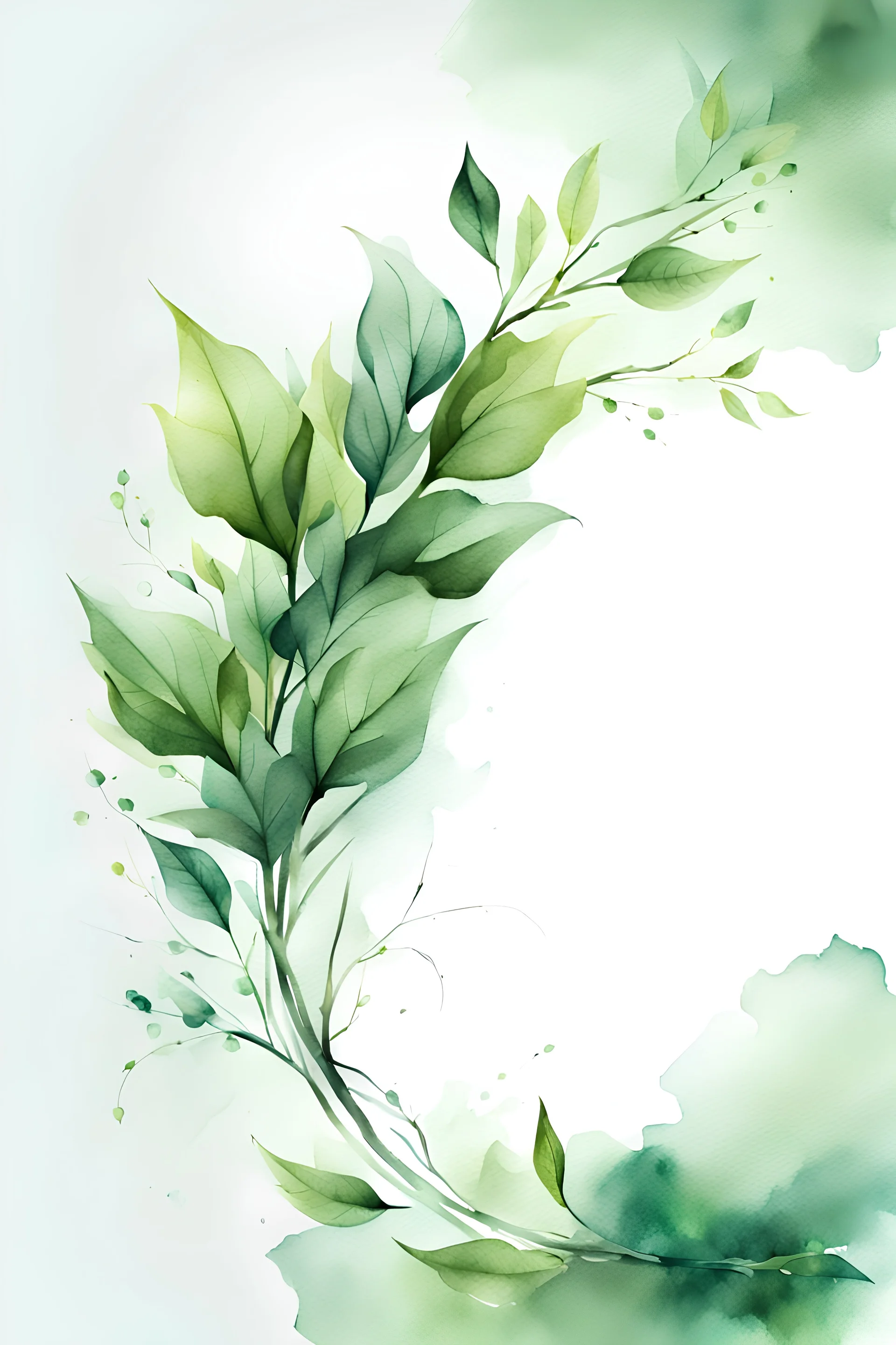 watercolor drawing dark green Gothic bouquet of twigs with leaves on a white background, Trending on Artstation, {creative commons}, fanart, AIart, {Woolitize}, by Charlie Bowater, Illustration, Color Grading, Filmic, Nikon D750, Brenizer Method, Side-View, Perspective, Depth of Field, Field of View, F/2.8, Lens Flare, Tonal Colors, 8K, Full-HD, ProPhoto RGB, Perfectionism, Rim Lighting, Natural Lighting, Soft Lighting, Accent Lighting, Diffraction Grading, With Imperfections,