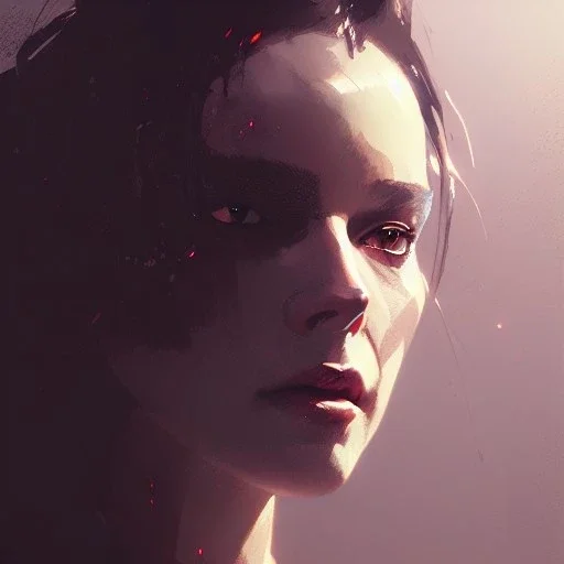 Portrait of nathalile Portman, dramatic lighting, illustration by greg rutkowski, yoji shinkawa, 4k, digital art, concept art, trending on artstation