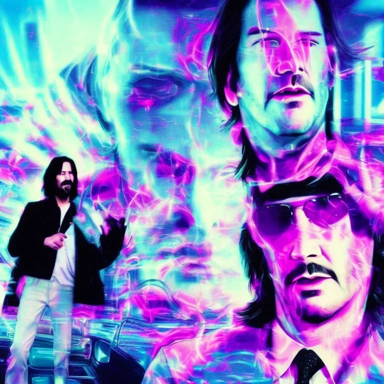 vaporwave keanu reeves