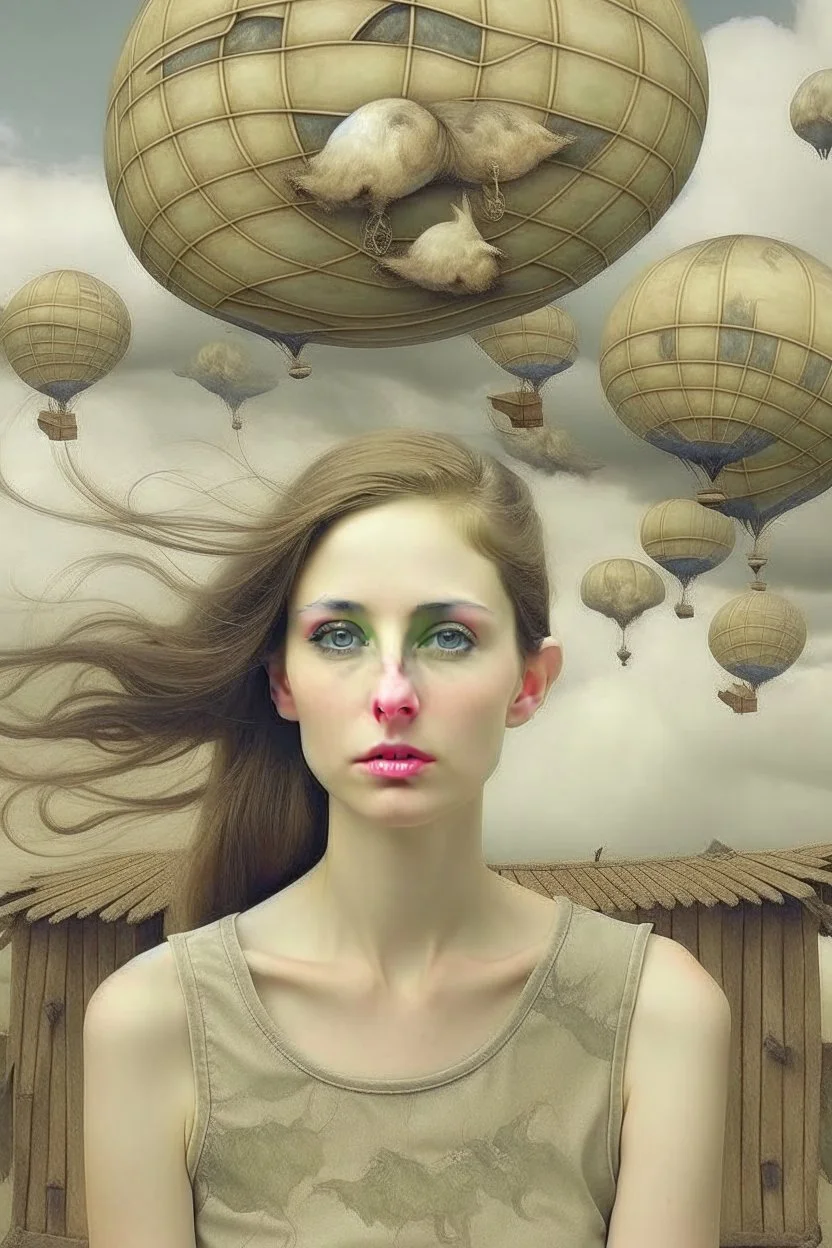 young woman Surrealism