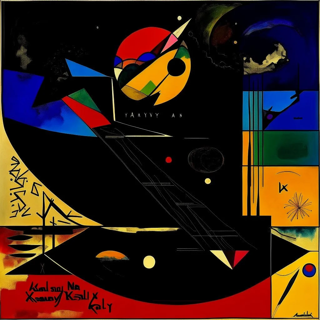 and this is what the devil does, abstract surrealism, by Wassily Kandinsky and Colin McCahon, album art