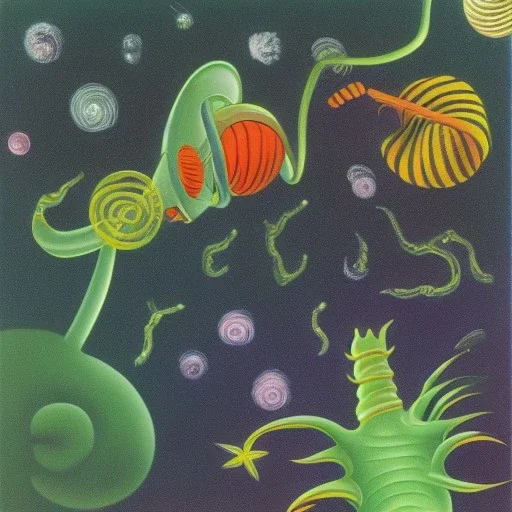 cosmic plankton traffic by henri rousseau and dr seuss