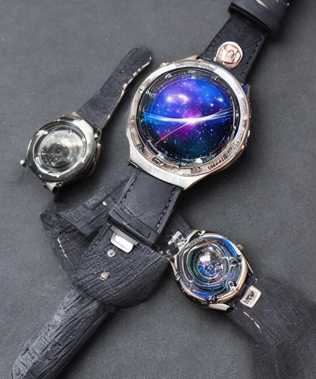 wristwatch space galaxy universe