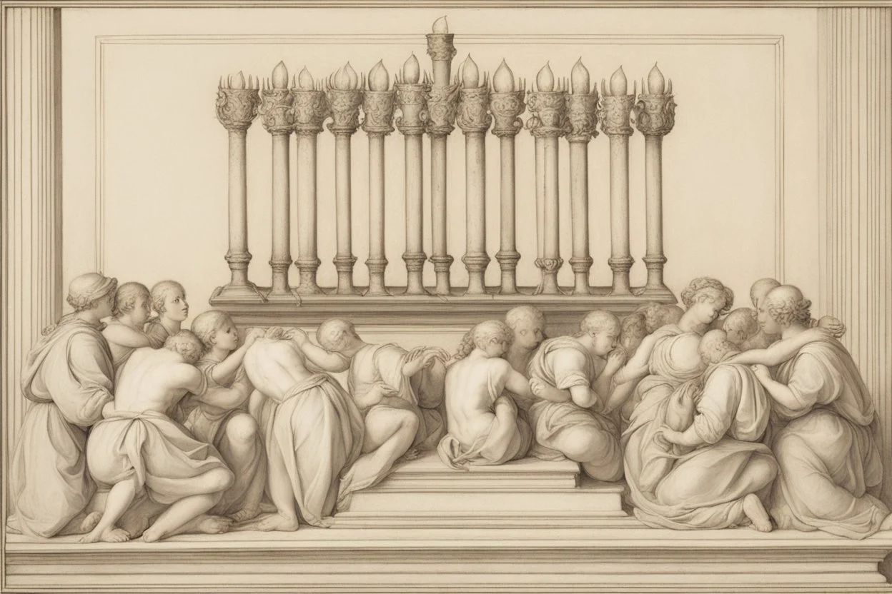 menorah by Andrea del sarto