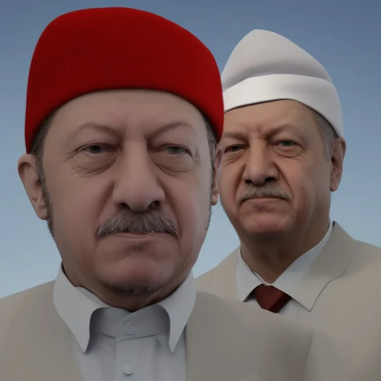 Recep Tayyip Erdogan as Papa Smurf