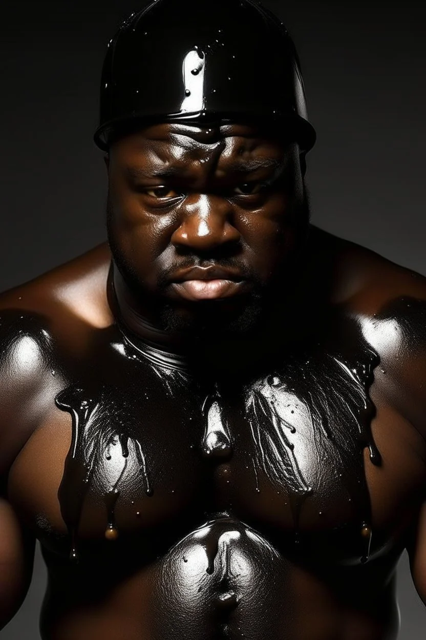 big black oily men