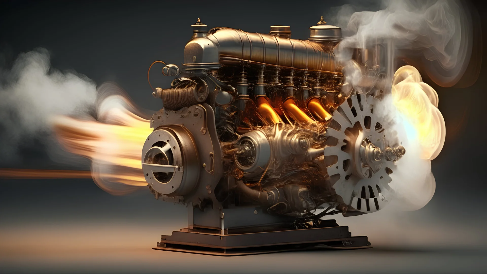 XX century combustion motor in action