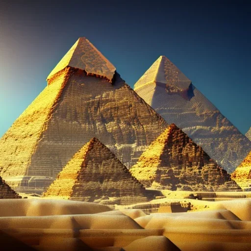 Giza Piramitleri fantasy art