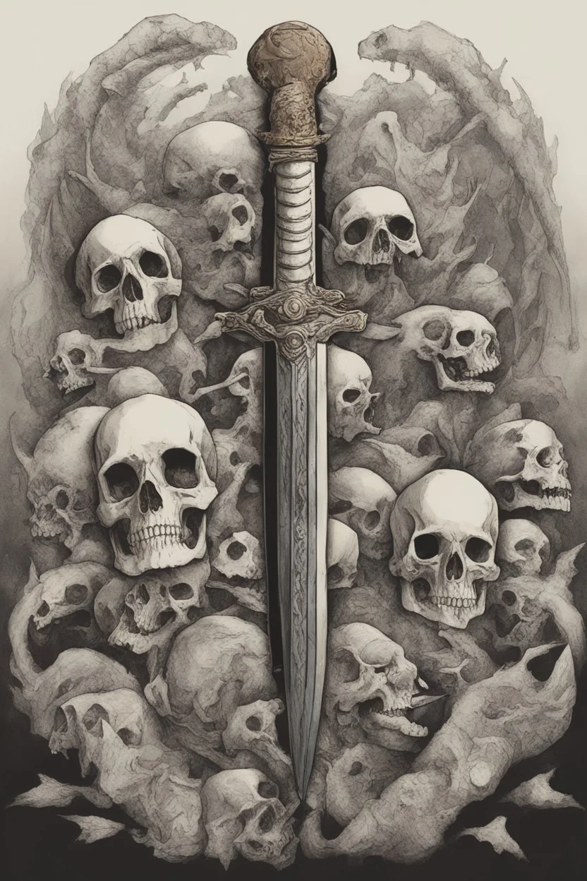 Sword made of bones