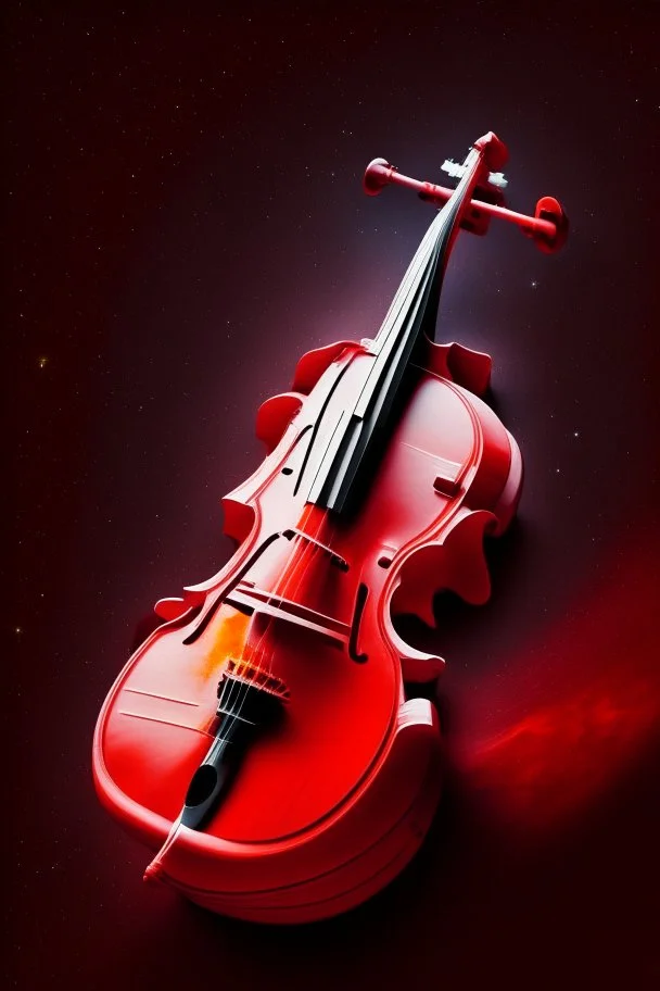 Space shuttle violin red