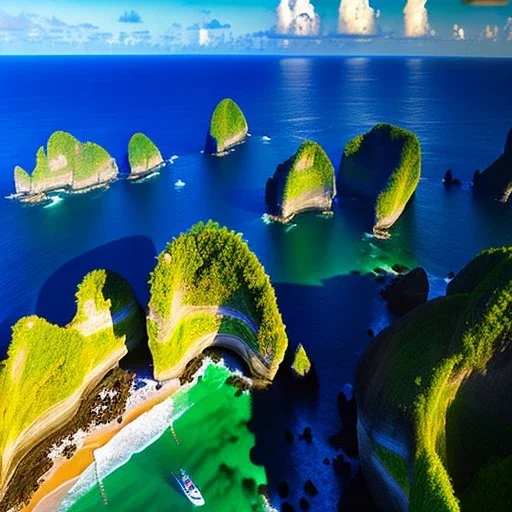 Fernando de Noronha, Brazil,aerial view,extremely detailed digital painting, high resolution,8k, realistic, beautiful, volumetric lighting, mystical colors ,perfectly centered image, perfect composition, rim light, beautiful lighting,masterpiece, stunning scene, raytracing, anatomically correct, in the style Van Gogh and robert e howard and Ken Kelley and Ohrai Noriyoshi and Simon Bisley and tomzj1.