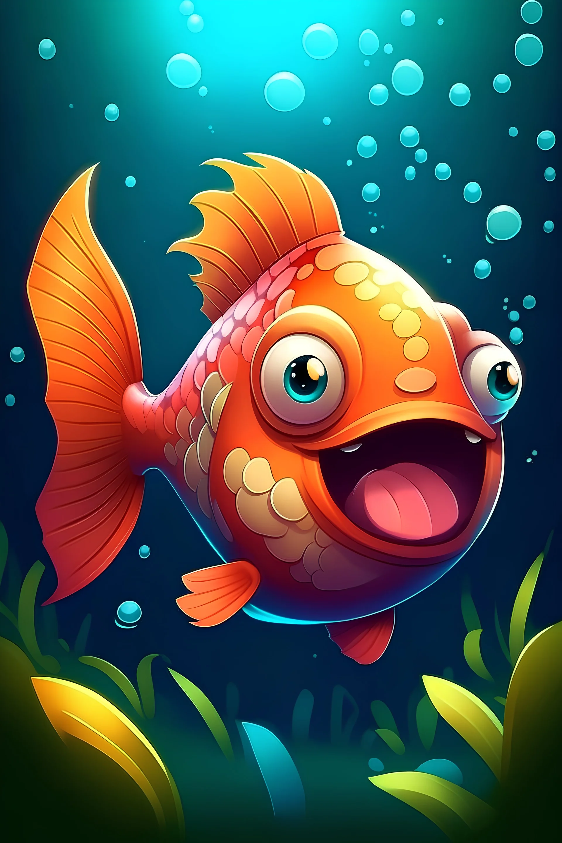 happy fish