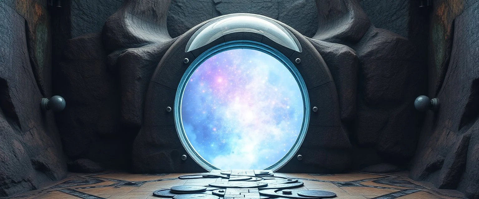 enter the strangest bubble doorway to weird dimension