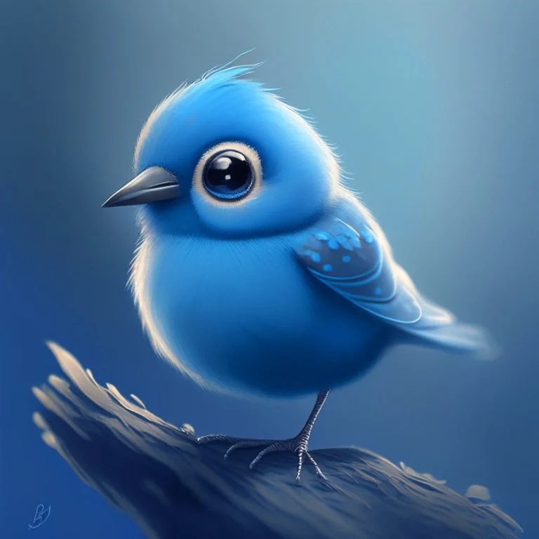 A cute blue bird, avatar