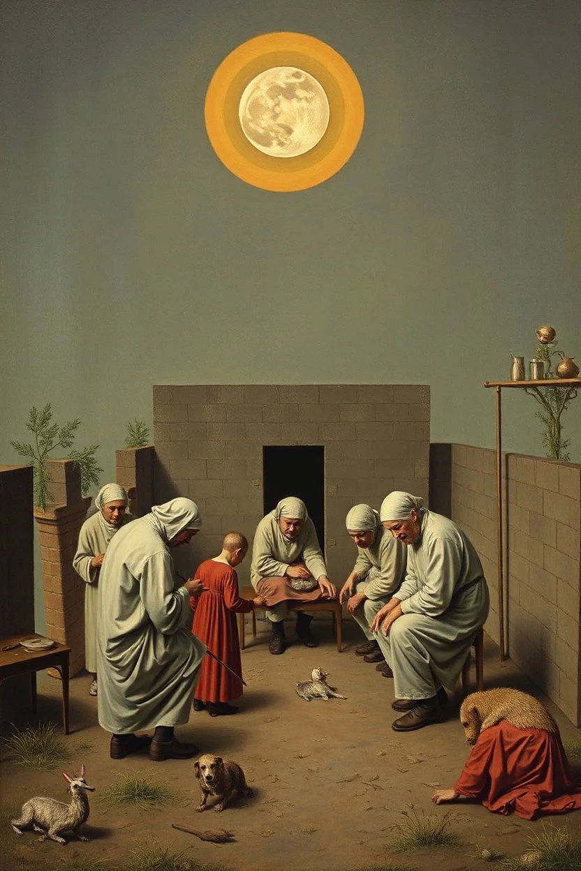 Prisoners' Round ) Bosch painting styles