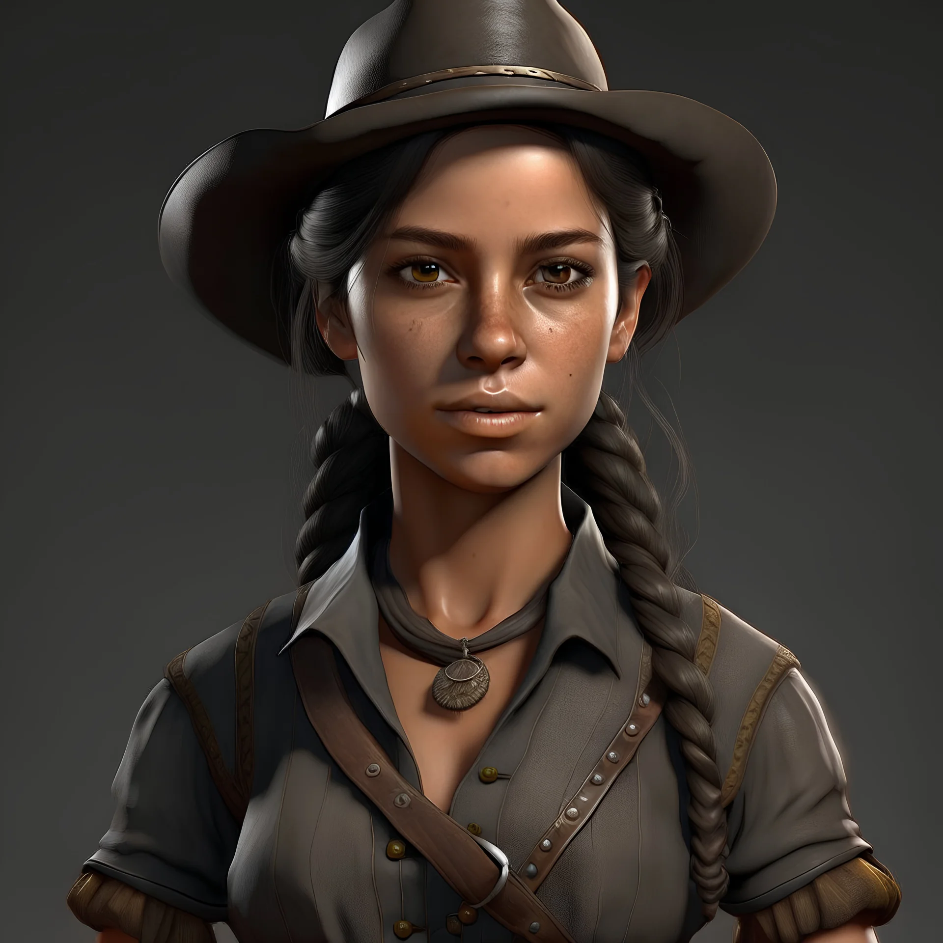 wild west young female civilian grimdark realistic