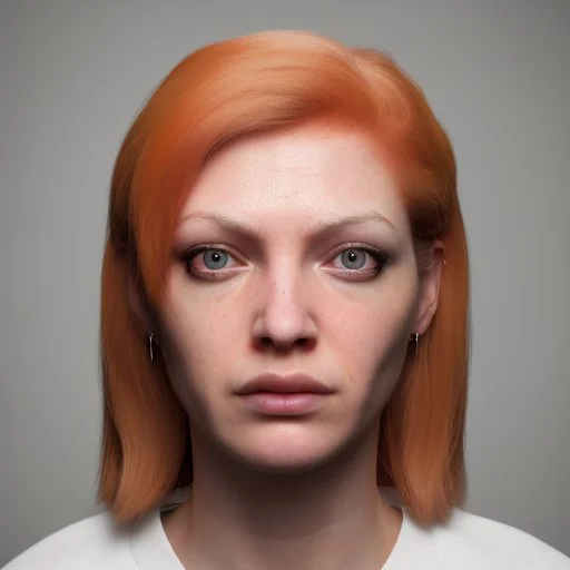 female prisoner, hyper realistic, orange jumpsuit, blonde hair