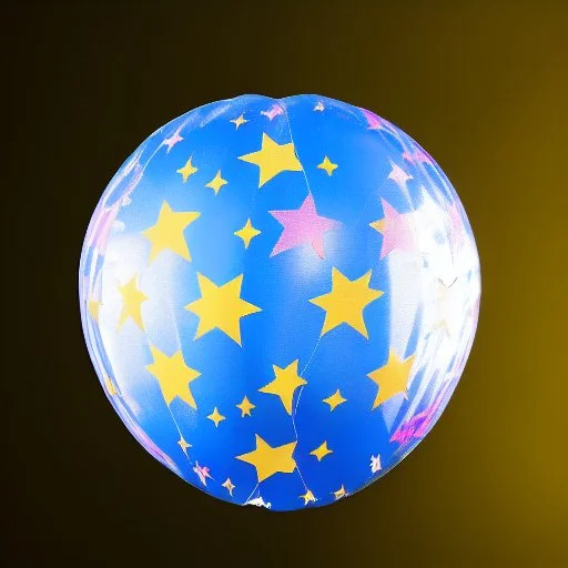 A set of high resolution photographed inflated star shaped foil balloon. six different balloons in colors: blue, gold, silver, rose gold, red, green.