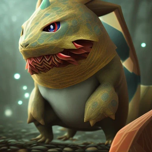 Mystery pokemon,Ambiance dramatique, hyperrealisme, 8k, high quality, lot of details, fit within portrait