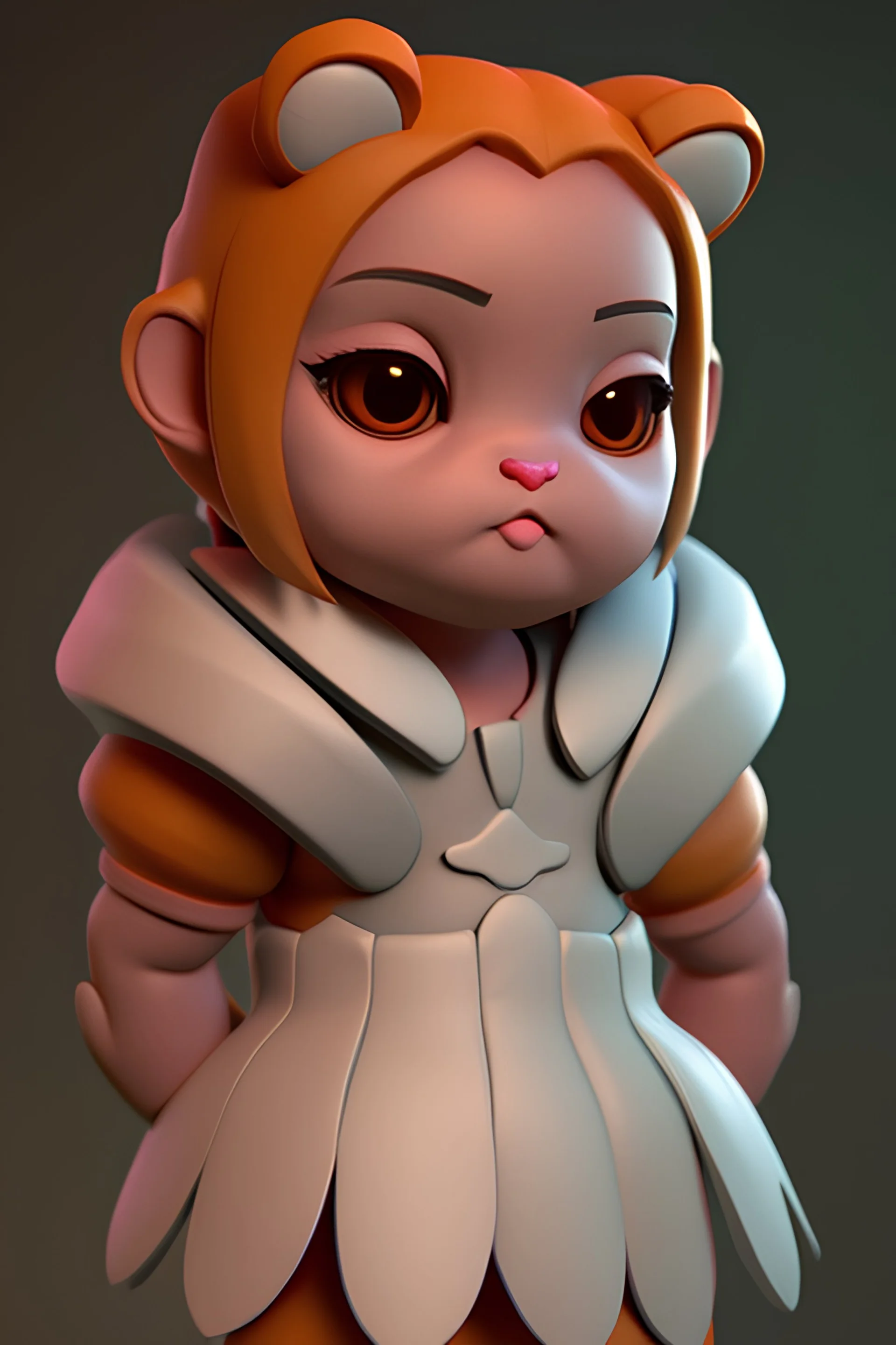 cute game character, cinematic lighting, Blender, octane render, high quality