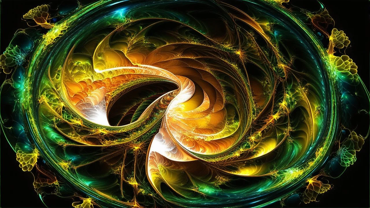 Fractal art. Spiral.