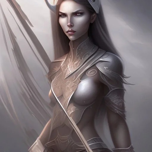 Horned, dark elf, female