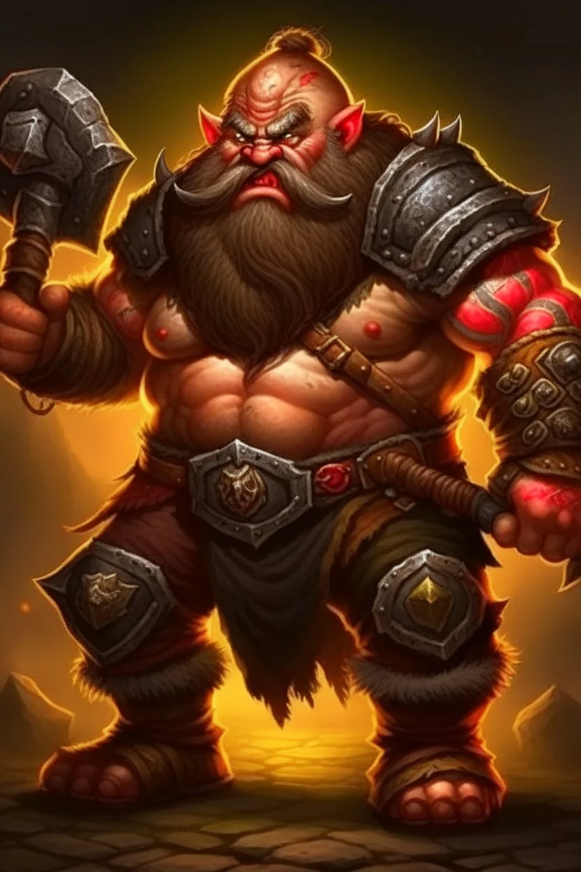 dwarf warrior enraged angry berserk berserking beserker mad barbarian smoldering furious small short man knight soldier