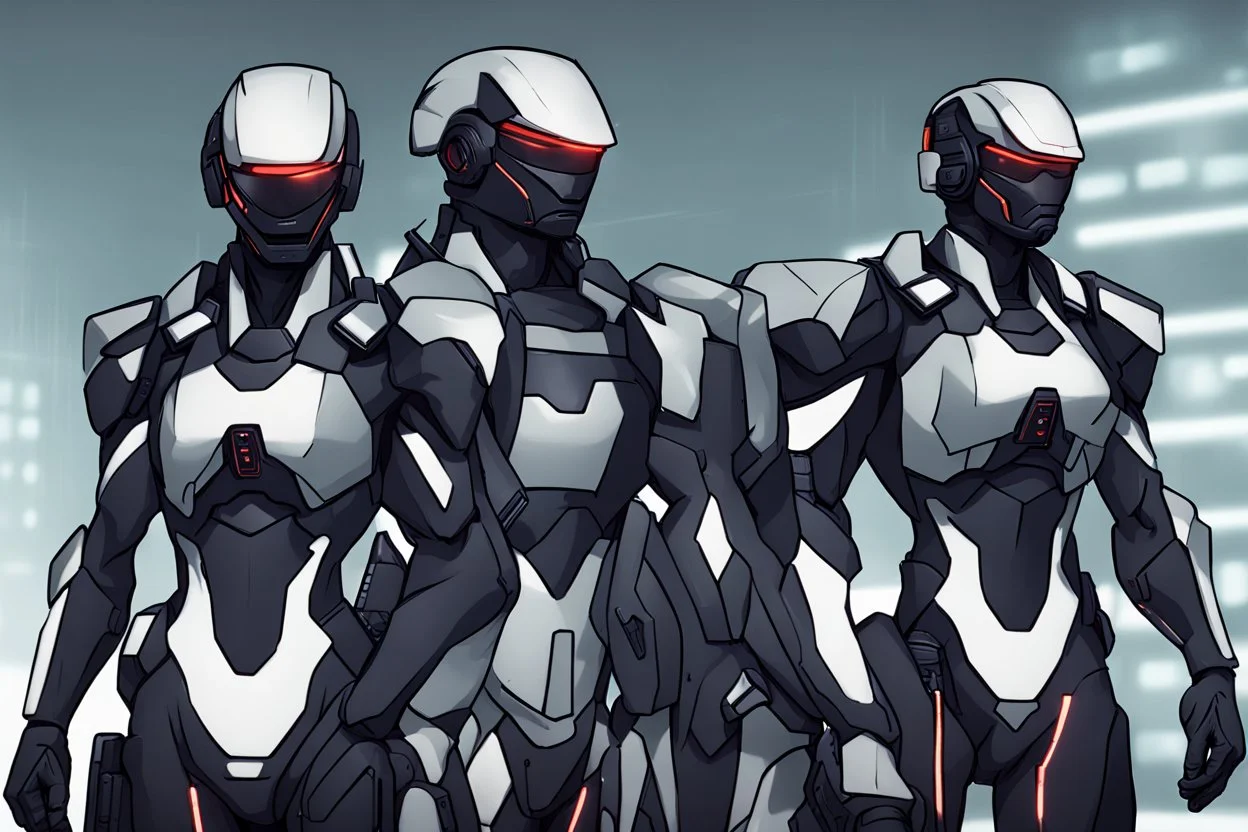 give me three generic cyber soldiers