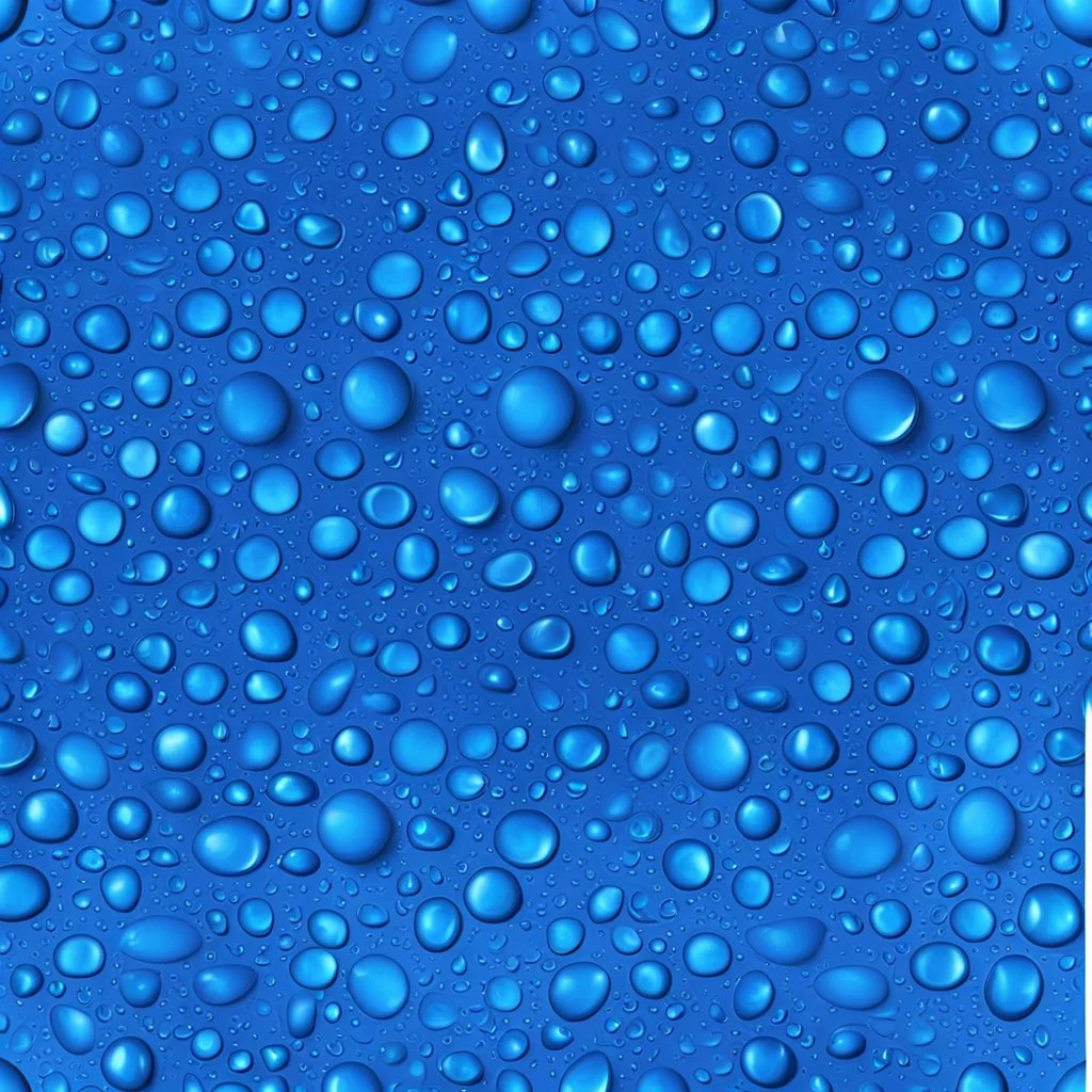 water droplets on blue background seamless texture