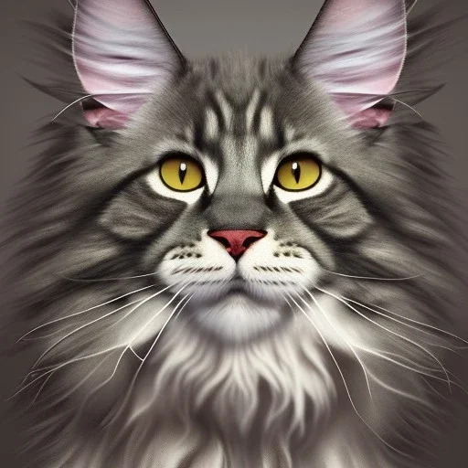 Maine coon head