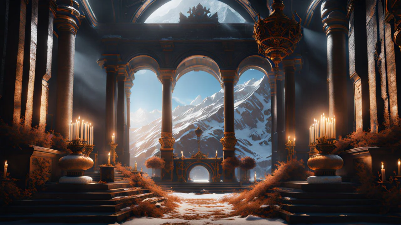 Armageddon. ragnarok. the nimbul winter . ray tracing. exquisite realism, a masterpiece, fantasy concept art, dynamic lighting, hyperdetailed, intricately detailed, deep color, Unreal Engine, volumetric lighting , Epic cinematic brilliant stunning intricate meticulously detailed dramatic atmospheric maximal, the naked truth