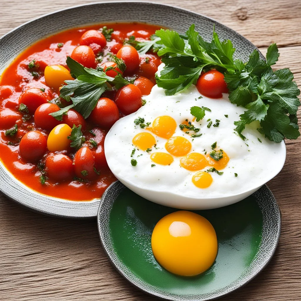 halfway between Basque and Pakistan: eggs on Piperade or on Chakchouka?